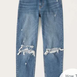 Like new high rise mom jeans